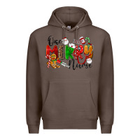 Coffee One Merry Nurse Premium Hoodie - LillyAllenDesigns