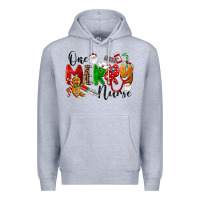 Heather Grey One Merry Nurse Premium Hoodie - LillyAllenDesigns