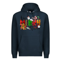 Navy One Merry Nurse Premium Hoodie - LillyAllenDesigns