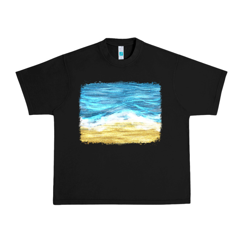 Glitter Beach Background Urban Heavy Tee by HRA Design Shop | Teevron