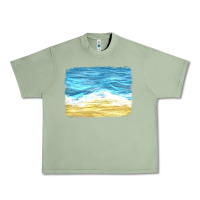 Oil Green glitter beach background Urban Heavy Tee - HRA Design Shop