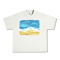 Pistachio glitter beach background Urban Heavy Tee - HRA Design Shop