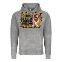 Cloud Rock life is better with a bulldog Vintage Hoodie - RanaPortraitStore