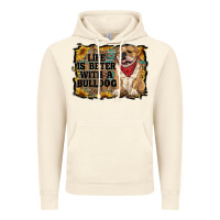 Vintage Artic life is better with a bulldog Vintage Hoodie - RanaPortraitStore