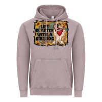 Vintage Zinc life is better with a bulldog Vintage Hoodie - RanaPortraitStore