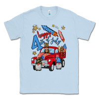 Dusty Blue 4th of july truck  1 Classic Tee - BundleAndBundleShop