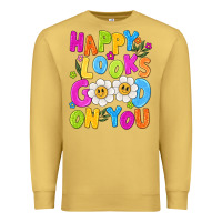 Antique Gold happy looks good on you Premium Sweatshirt - NancyCooperArtShop