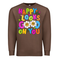 Chestnut happy looks good on you Premium Sweatshirt - NancyCooperArtShop