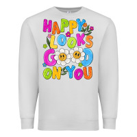 Dove Grey happy looks good on you Premium Sweatshirt - NancyCooperArtShop