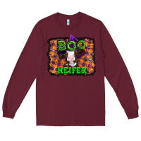 Burgundy Boo heifer halloween Long Sleeve Tee - Artiststas