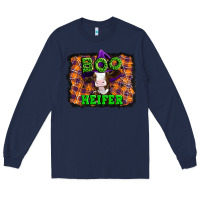 Navy Boo heifer halloween Long Sleeve Tee - Artiststas