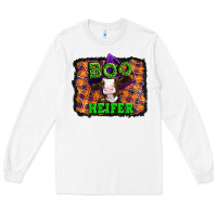 White Boo heifer halloween Long Sleeve Tee - Artiststas