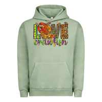 Pigment Oil Green Mardi Gras love crawfish Urban Hoodie - NancyCooperArtShop