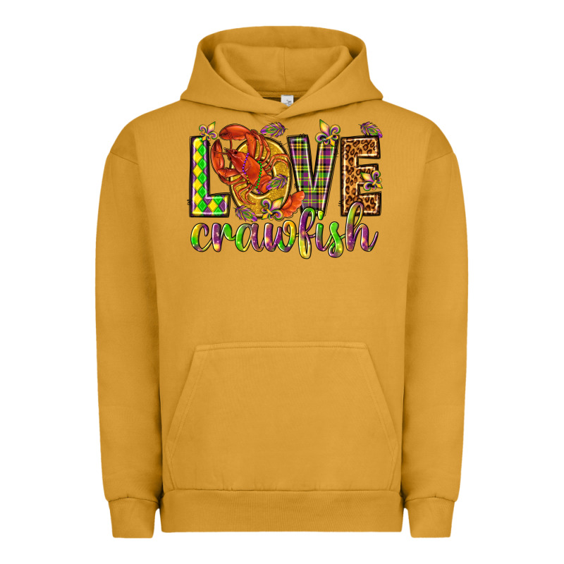 Mardi Gras Love Crawfish Urban Hoodie by NancyCooperArtShop | Teevron