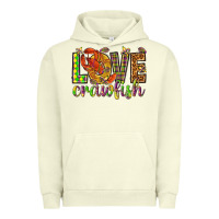 Pigment Pistachio Mardi Gras love crawfish Urban Hoodie - NancyCooperArtShop