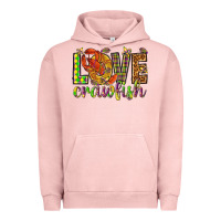 Pigment Salmon Mardi Gras love crawfish Urban Hoodie - NancyCooperArtShop
