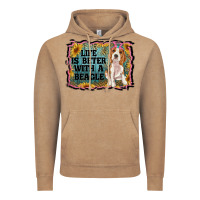 Vintage Coffee life is better with a beagle Vintage Hoodie - RanaPortraitStore