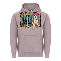 Vintage Zinc life is better with a beagle Vintage Hoodie - RanaPortraitStore