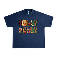Navy holly jolly Urban Heavy Tee - FaDigitalArtStudio