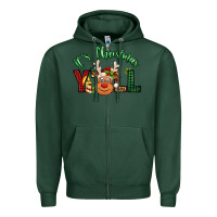 Sports Green it's christmas y'all reindeer Zipper Hoodie - Jasminsmagicworld