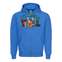 True Royal it's christmas y'all reindeer Zipper Hoodie - Jasminsmagicworld