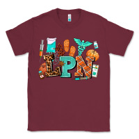 Burgundy lpn fall nurse with Classic Tee - AdoDesignShop