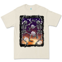 Bone halloween dancing skeletons stars Premium Tee - BarkalooDesign