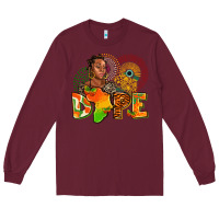 Burgundy dope juneteenth Long Sleeve Tee - AdoDesignShop