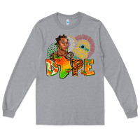 Heather Grey dope juneteenth Long Sleeve Tee - AdoDesignShop
