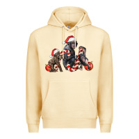 Pina Colada christmas chimpanzee and gorilla Premium Hoodie - LillyAllenDesigns