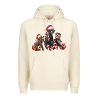 Tofu christmas chimpanzee and gorilla Premium Hoodie - LillyAllenDesigns