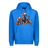 True Royal christmas chimpanzee and gorilla Premium Hoodie - LillyAllenDesigns