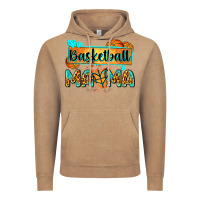 Vintage Coffee basketball mama with leopard Vintage Hoodie - Zillion Design Studio