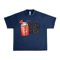 Navy summer Urban Heavy Tee - CowhideDigitalArt