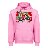 Fuchsia Pink Viva Mexico Cinco De Mayo Urban Hoodie - texasbilliewilder