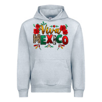 Heather Grey Viva Mexico Cinco De Mayo Urban Hoodie - texasbilliewilder