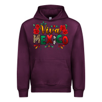 Mauve Wine Viva Mexico Cinco De Mayo Urban Hoodie - texasbilliewilder