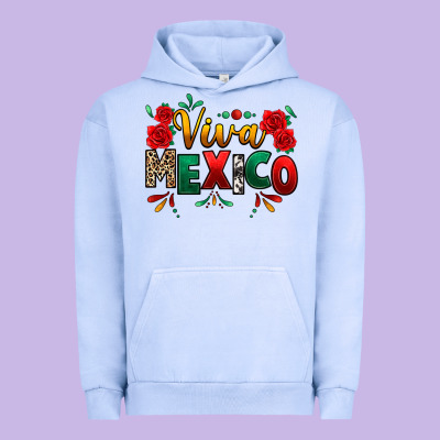 Viva Mexico Cinco De Mayo Urban Hoodie Designed By Texasbilliewilder