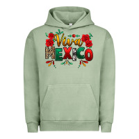 Pigment Oil Green Viva Mexico Cinco De Mayo Urban Hoodie - texasbilliewilder