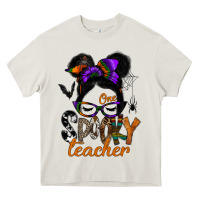 Cream one spooky teacher Heavy Core Tee - SublimationCraftShop