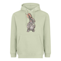 Matcha Easter bunny Heavyweight Hoodie - NancyCooperArtShop