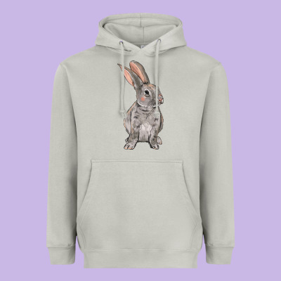 Easter Bunny Heavyweight Hoodie Designed By Nancycooperartshop