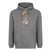 Storm Easter bunny Heavyweight Hoodie - NancyCooperArtShop