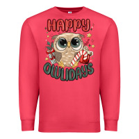 Cardinal happy owlidays Premium Sweatshirt - MaliasSmallBusiness