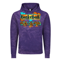Cloud Purple basketball grandma with leopard Vintage Hoodie - Zillion Design Studio
