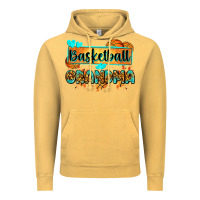 Vintage Mustard basketball grandma with leopard Vintage Hoodie - Zillion Design Studio