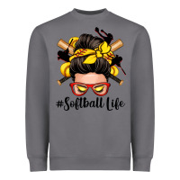 Storm softball life messy bun Heavyweight Sweatshirt - Zillion Design Studio