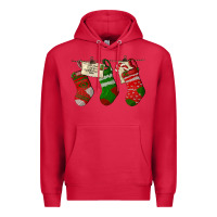 Cardinal Christmas Socks With Santa Letter Premium Hoodie - LillyAllenDesigns