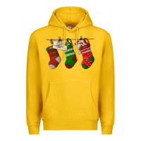 Lemon Christmas Socks With Santa Letter Premium Hoodie - LillyAllenDesigns