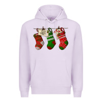 Lilac Christmas Socks With Santa Letter Premium Hoodie - LillyAllenDesigns